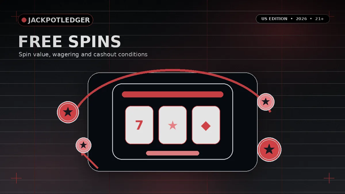 No deposit free spins USA and no deposit bonus 2026 — per-spin value ledger