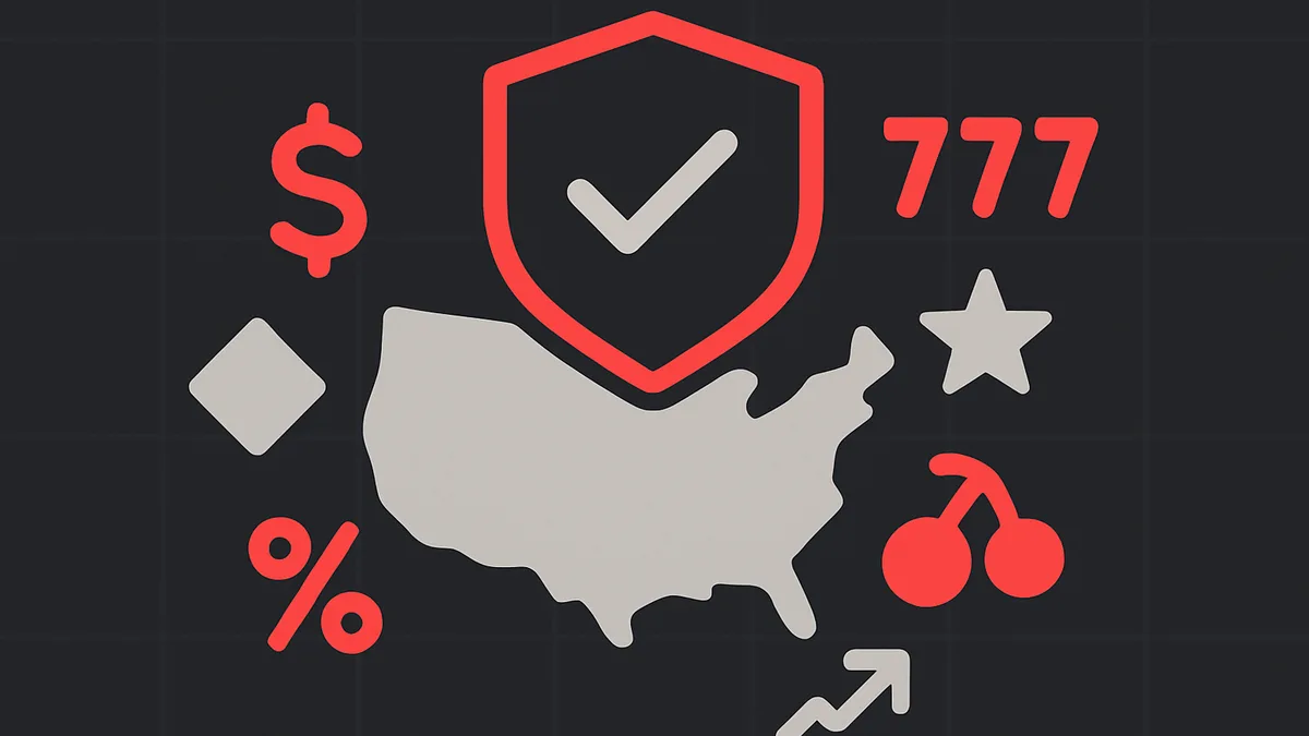 Illustration of state-licensed real money casinos across regulated US states