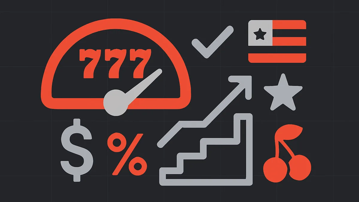 Illustration of slot RTP percentage and volatility profiles for US players