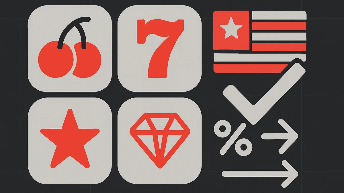 Illustration of US online slot types and software providers
